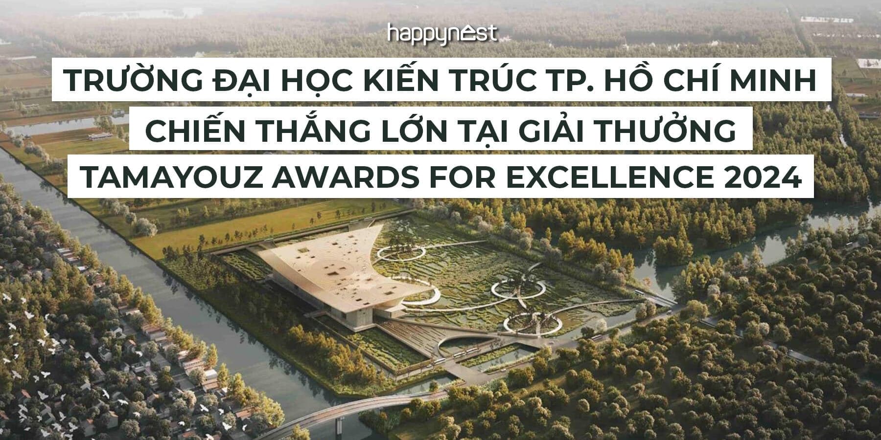 Trường Đại học Kiến trúc TP. Hồ Chí Minh ghi dấu ấn tại Tamayouz Awards for Excellence 2024