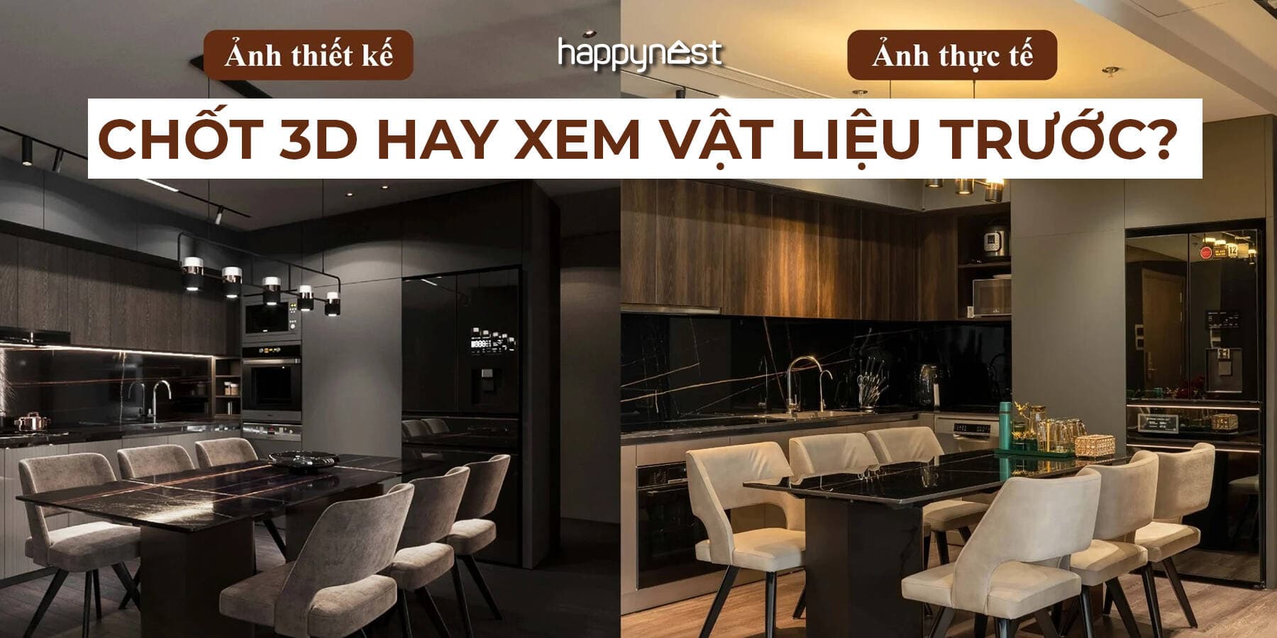 Nên chốt thiết kế 3D trước hay chọn vật liệu trước? Quy trình đúng để tránh sai lệch khi thi công