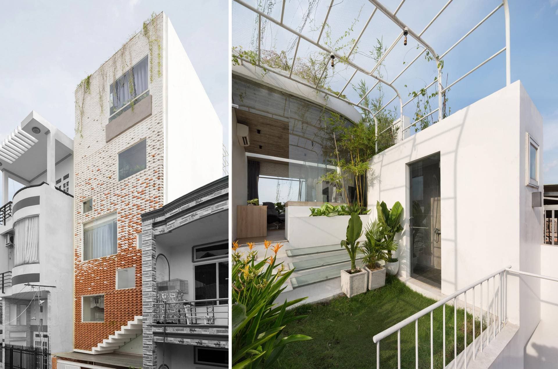 Boundary House - Căn nhà ống luôn tràn ngập nắng, gió nhờ thiết kế mặt tiền “đặc - rỗng” độc đáo
