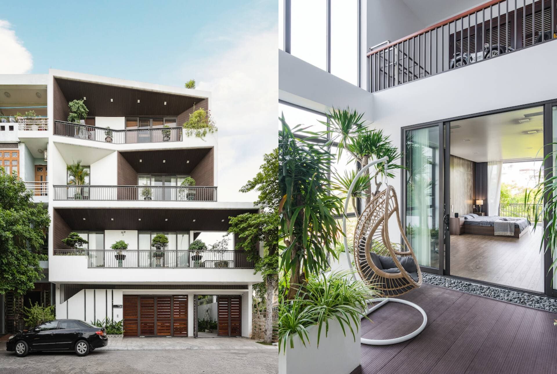 Puzzle House - Căn nhà cuối phố với nhiều khoảng vườn xanh tươi của gia đình 6 người tại Hải Dương