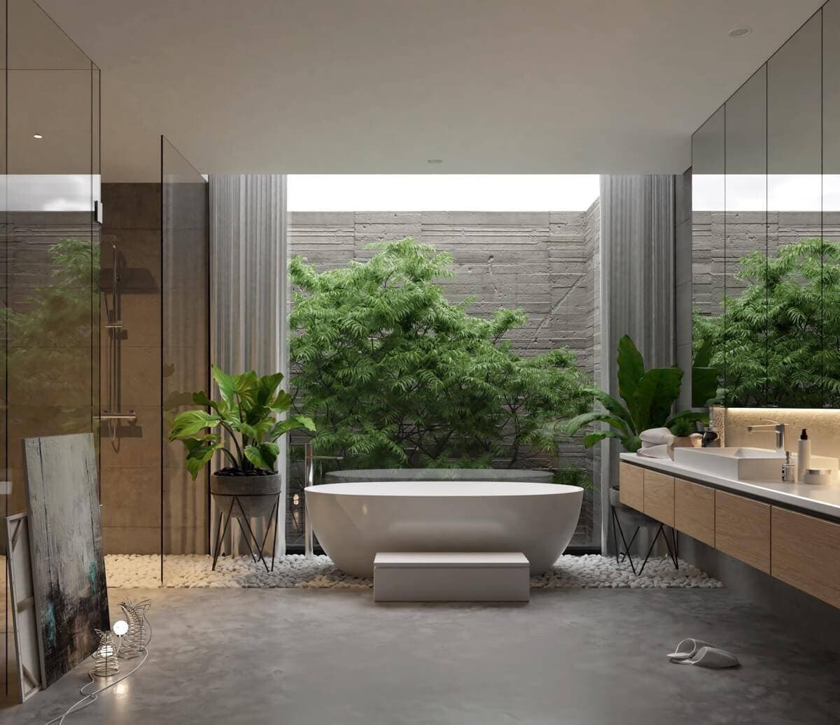 Thiết kế phòng tắm mở: Xu hướng mới hay lựa chọn cần cân nhắc kỹ?