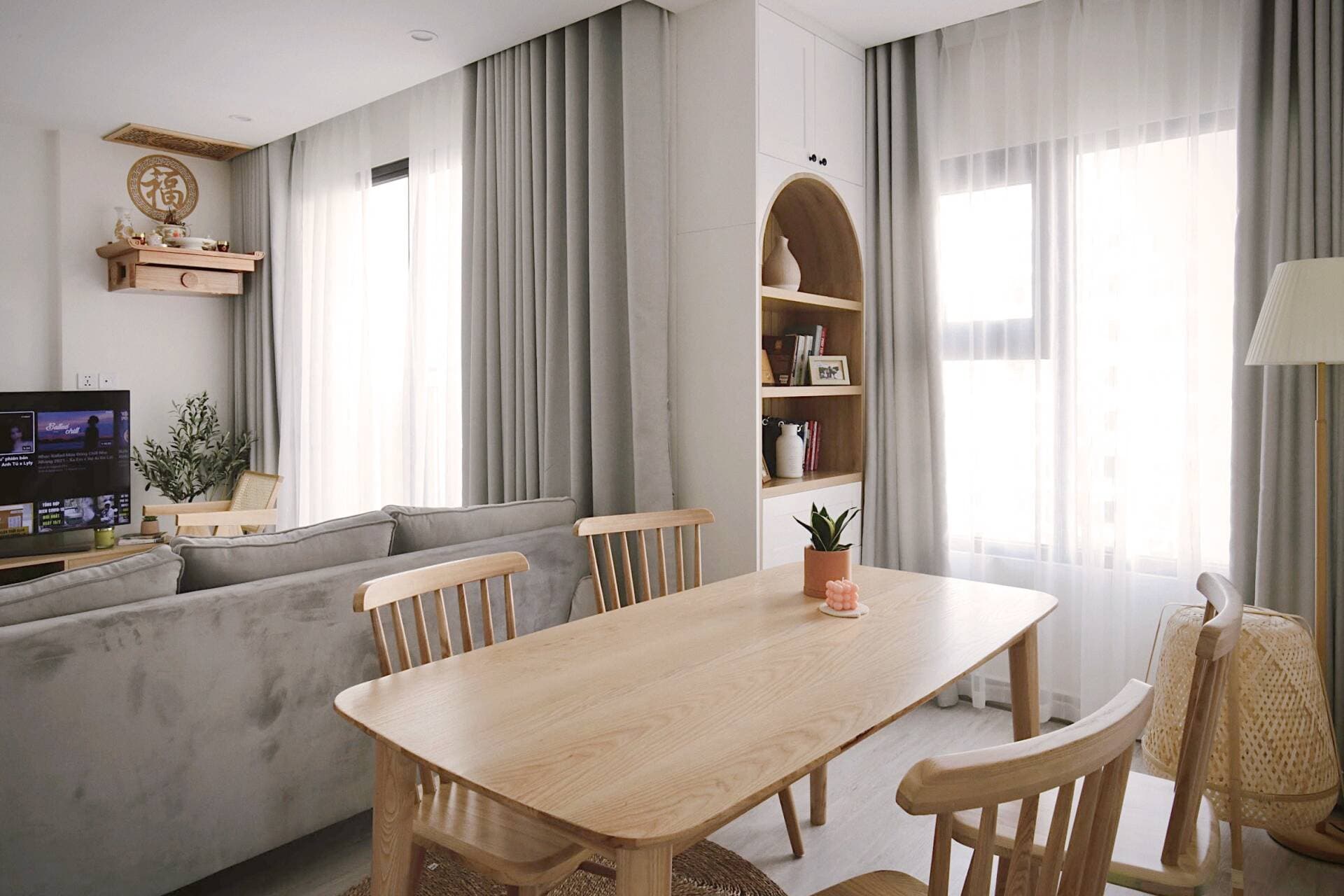 Căn hộ 63m2 đẹp như trời Âu của cô gái trẻ nữ tính, hoàn thiện với chi phí 150 triệu đồng