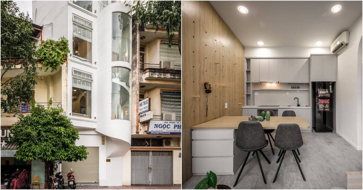 Nhà phố 24m2 ở Sài Gòn thiết kế hợp lý dù xây trên khu đất méo