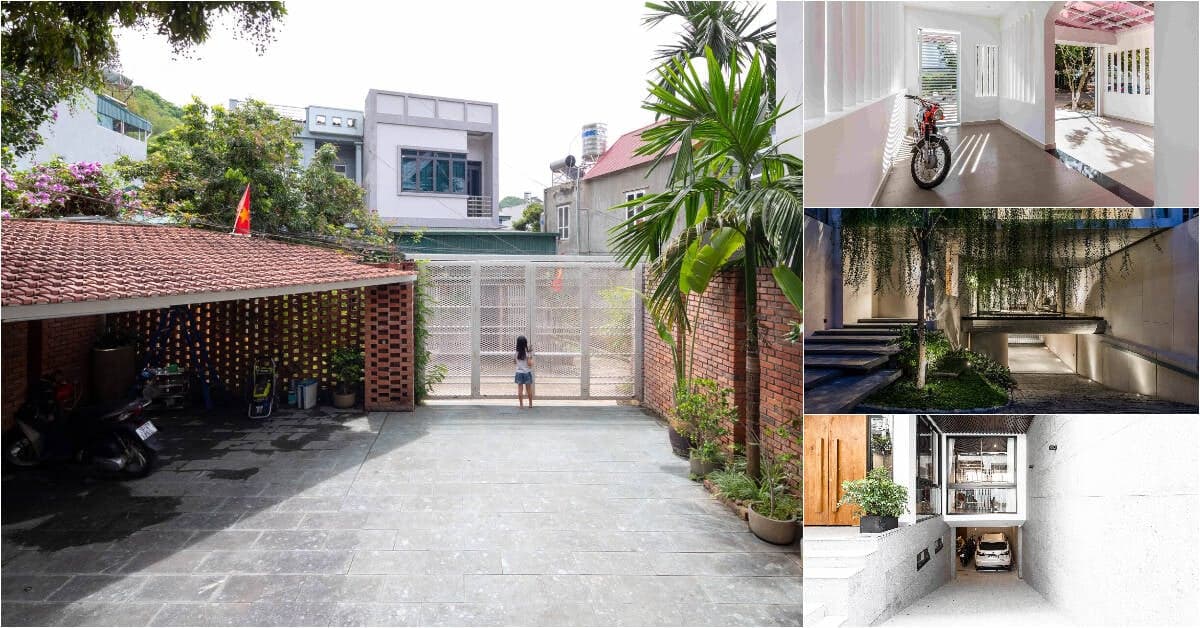 Cách bố trí khu vực để xe trong nhà phố vừa đảm bảo công năng vừa hợp phong thuỷ