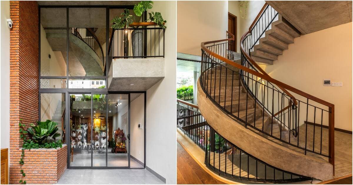 Nhà ống 5x18m thiết kế lệch tầng để đưa ánh sáng tối đa vào bên trong