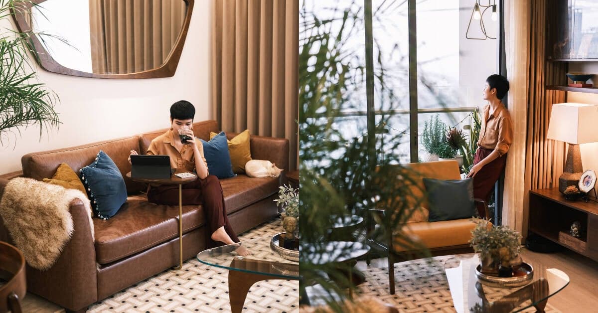Phiên bản đầu tiên đẹp mỹ mãn nhưng gia chủ vẫn sửa căn hộ lần 2 vì nhu cầu thay đổi