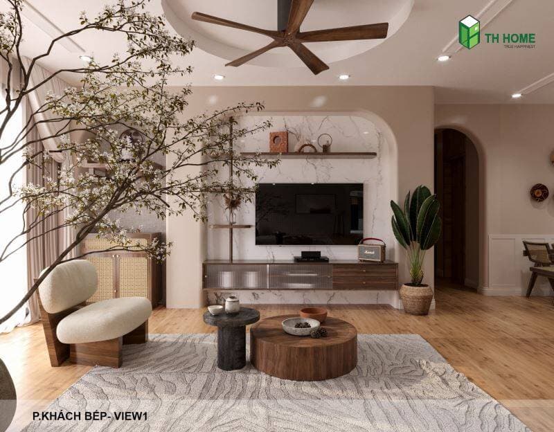 Một thoáng nhẹ nhàng trong căn hộ chung cư 130m2 The Zei của đôi vợ chồng cùng 2 con nhỏ