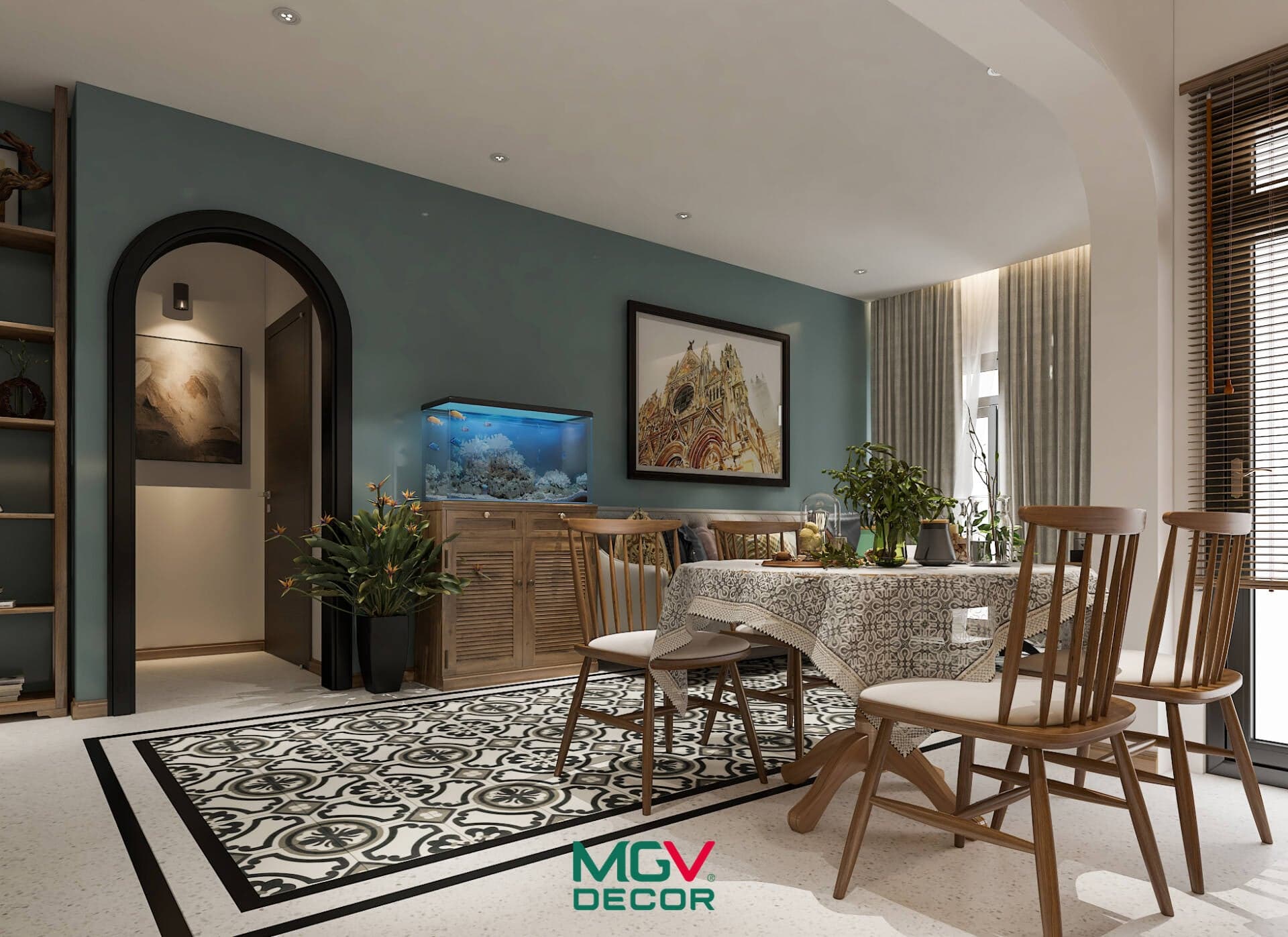 Cô gái độc thân tuổi 25 tự thưởng căn hộ 80m2 theo phong cách Indochine