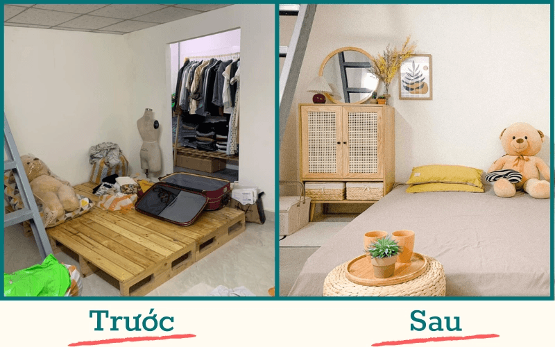 Cô gái trẻ Đà Nẵng tự cải tạo phòng trọ 12m2 với 8 triệu đồng, kèm bảng kê chi phí thực tế