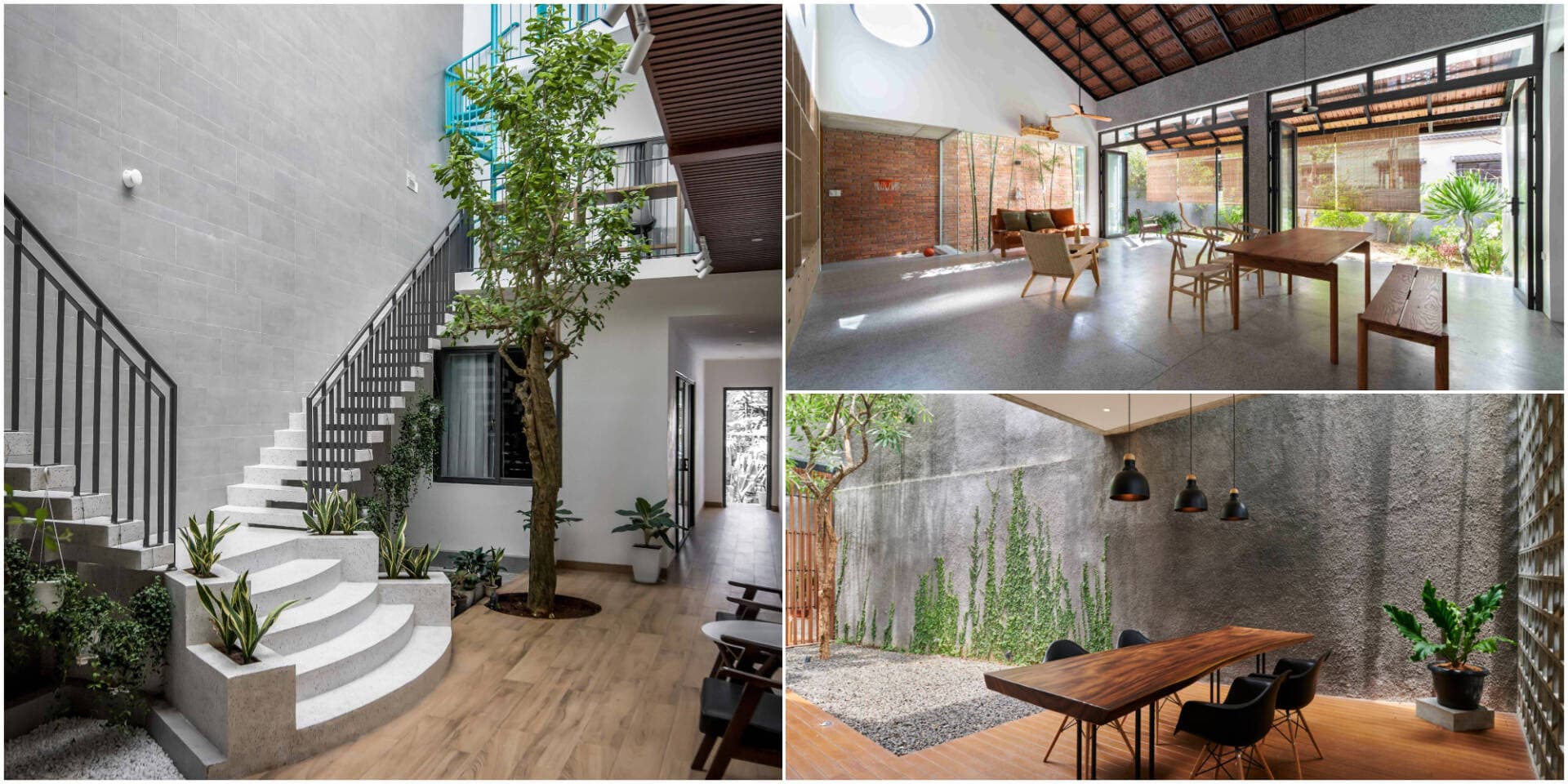 TOP 10 nhà đẹp ứng dụng giải pháp thông gió kết hợp khoảng xanh, bước vào nhà là mát như dùng điều hòa