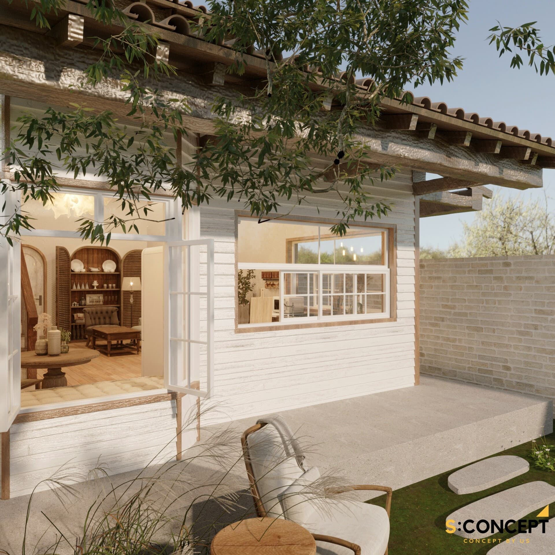 Ngôi nhà Farmhouse dành cho đôi vợ chồng trẻ với mong muốn về vườn