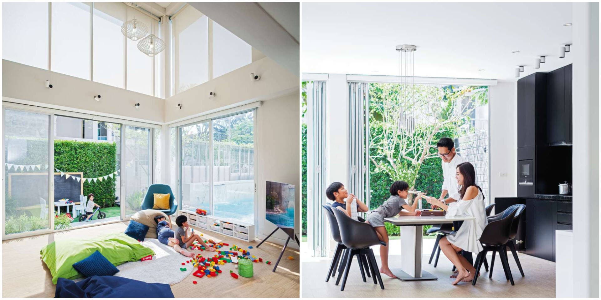 Nhà thiết kế tối giản, ưu tiên chỗ chơi cho 3 cậu con trai