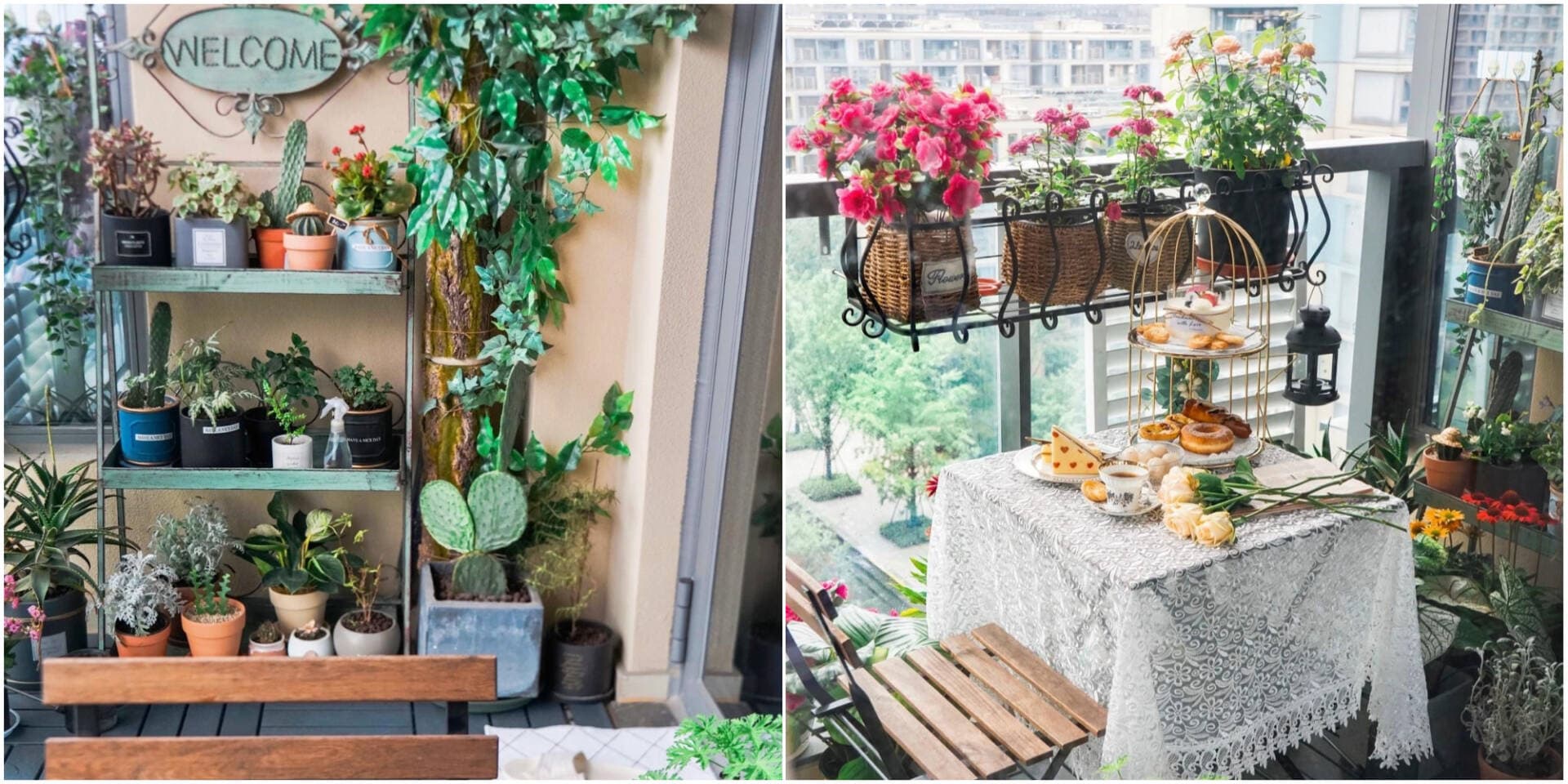 Nữ gia chủ cải tạo ban công 5m2 thành khu vườn nhỏ vạn người mê