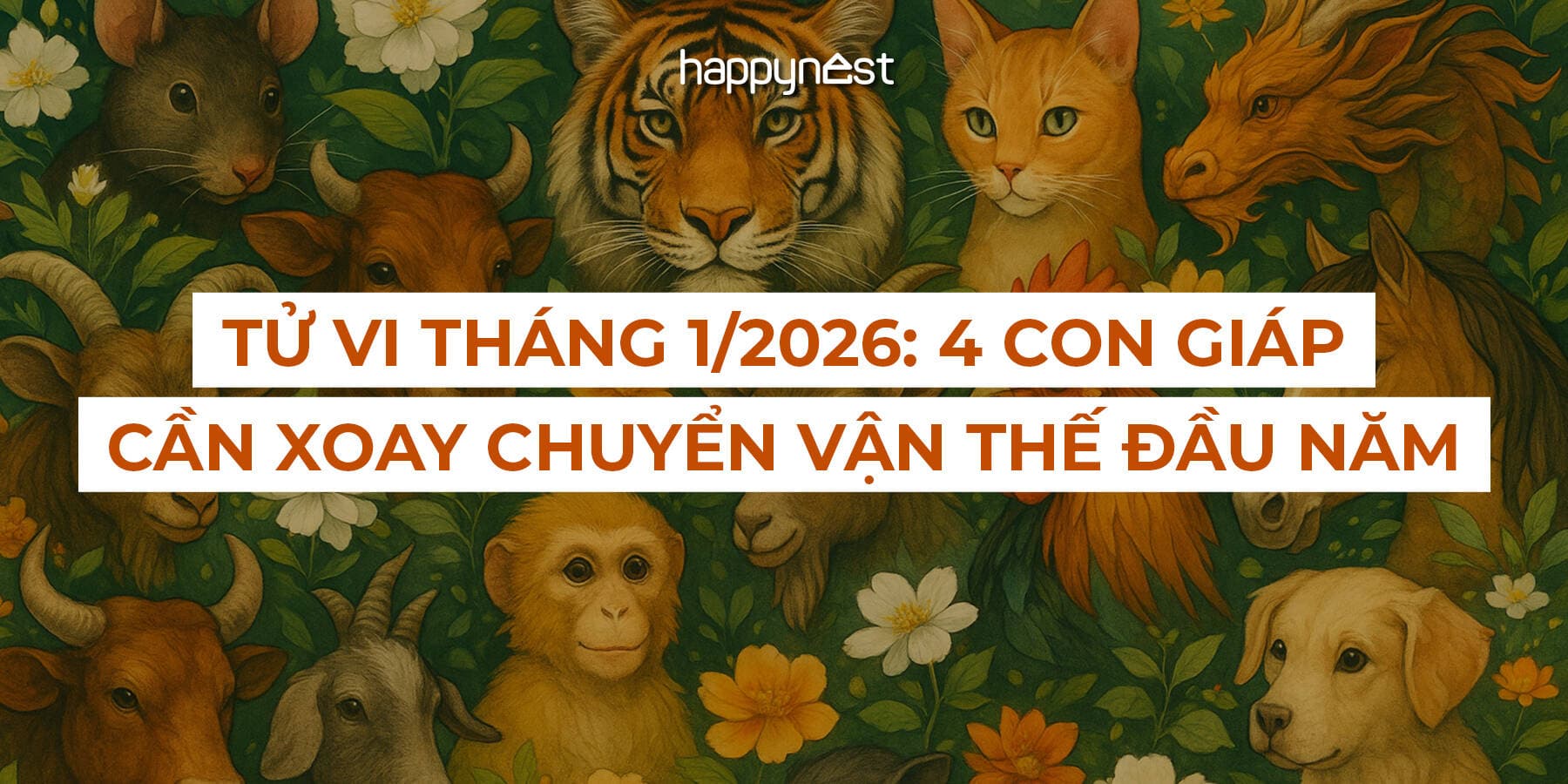 Tử vi tháng 1/2026 của tuổi Tý Sửu Dần Mão cách xoay chuyển vận thế ngay đầu năm