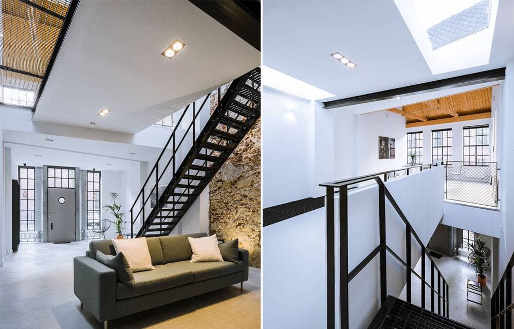 Học gia chủ Bỉ cách tận dụng chiều rộng hẹp để lấy sáng cho nhà ống điển hình
