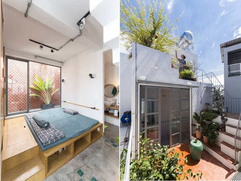 Hòa House: Không gian ở và cho thuê được nối từ 2 lô đất nhỏ với 4 khu vườn ngập tràn nắng gió