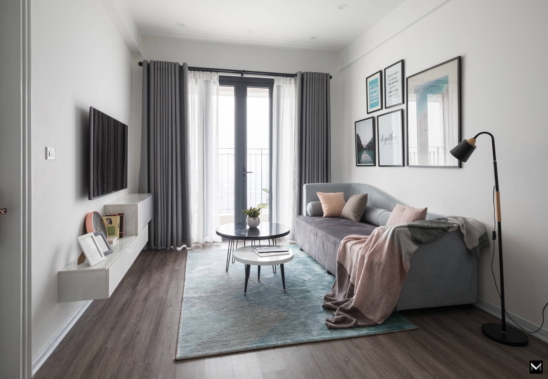 Căn hộ 70,7m2 trở thành tổ ấm ngọt ngào của cặp vợ chồng trẻ chỉ với chi phí 170 triệu đồng