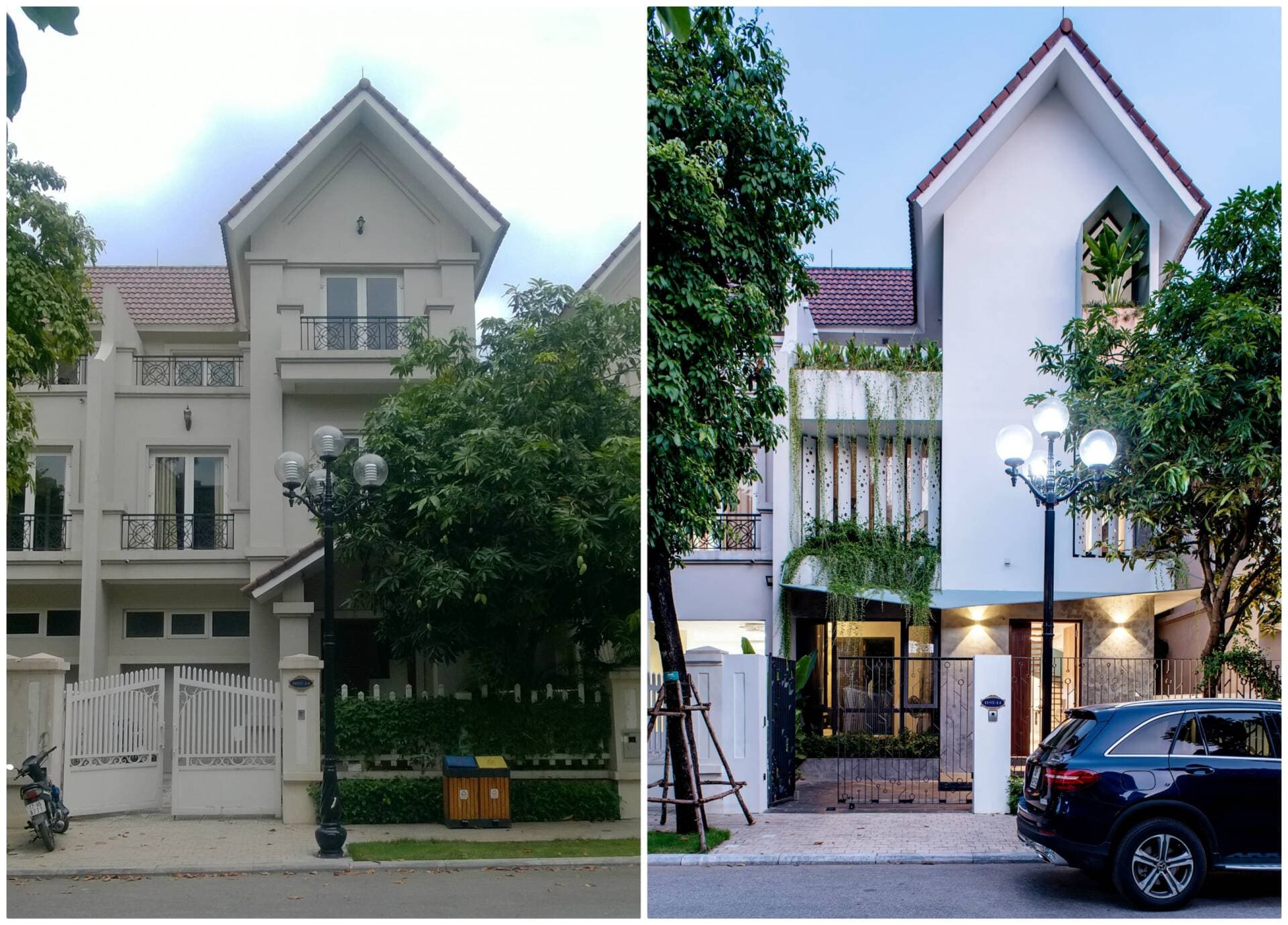 Biệt thự song lập Maison TL ghi điểm tuyệt đối nhờ sự tinh tế và điểm nhấn xanh mát sau cải tạo
