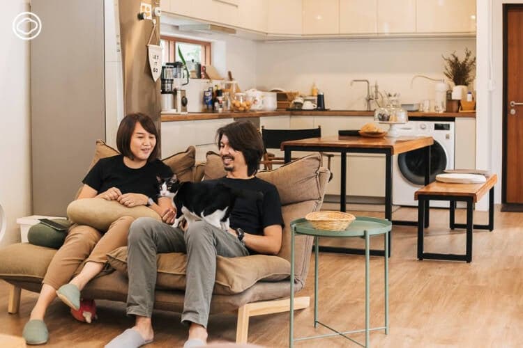 Nhà Bánh Mì chỉ rộng 50m2 tích hợp hoàn hảo không gian kinh doanh và không gian sống của gia đình