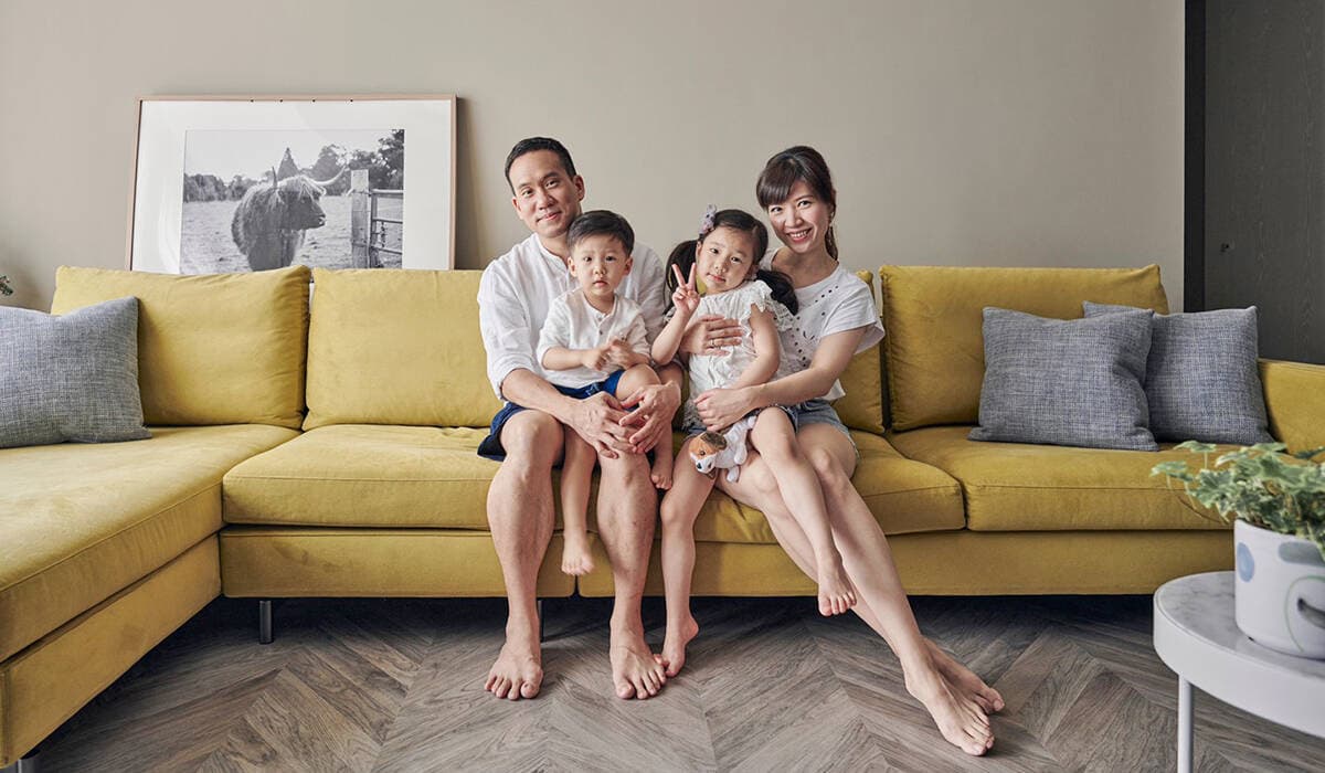 Căn hộ 115m2 thiết kế phóng khoáng và tươi sáng của gia đình 4 người