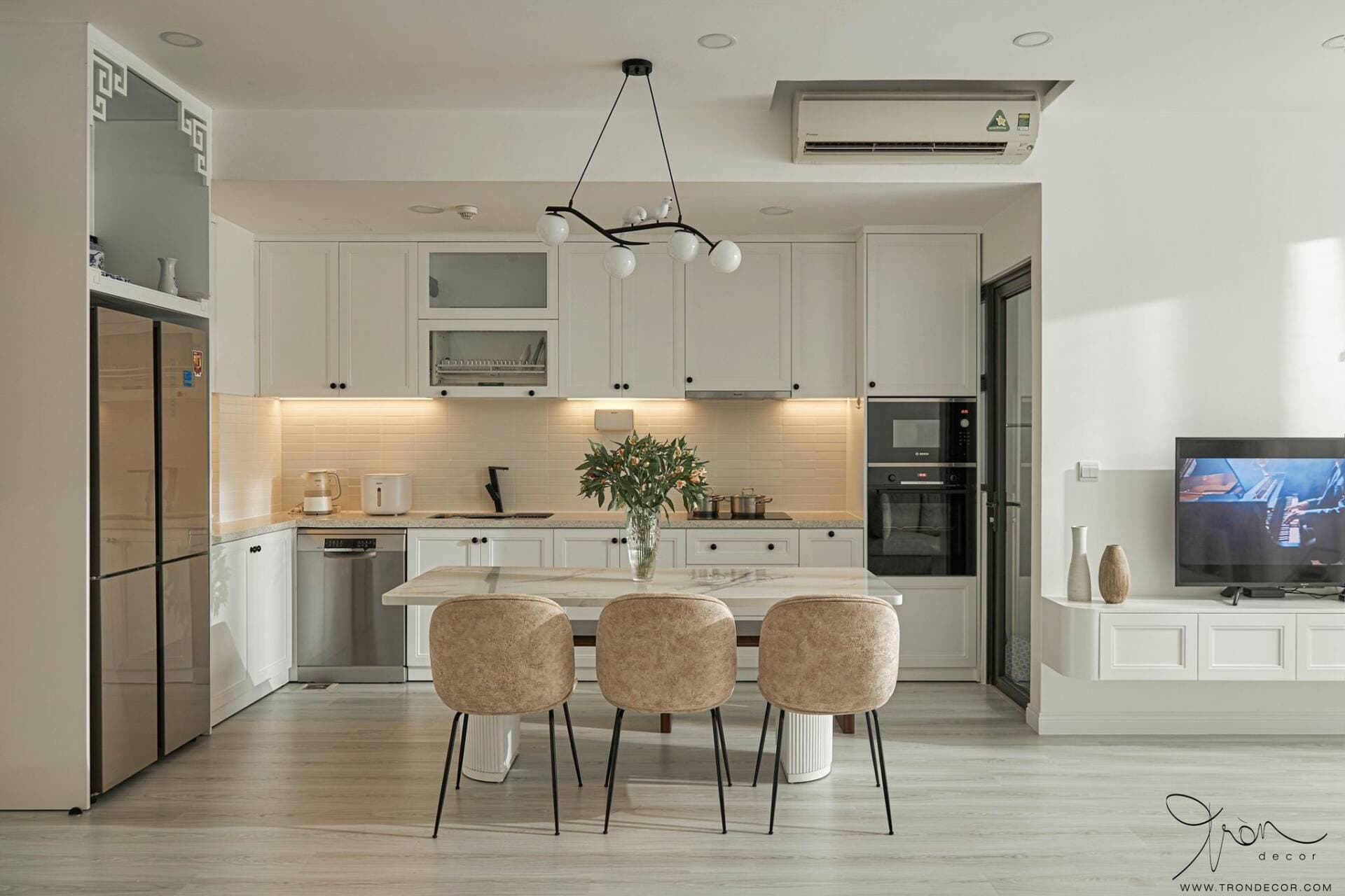 Căn hộ hoàn hảo cho gia chủ yêu thích sự tinh tế với chi phí hoàn thiện 390 triệu đồng