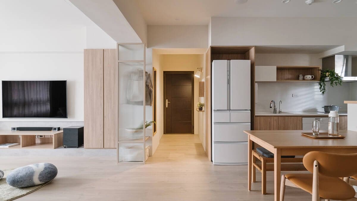 Căn hộ 66m2 lấy cảm hứng từ các bộ phim truyền hình Nhật Bản, là nơi vợ chồng trẻ “sống chậm” để an yên