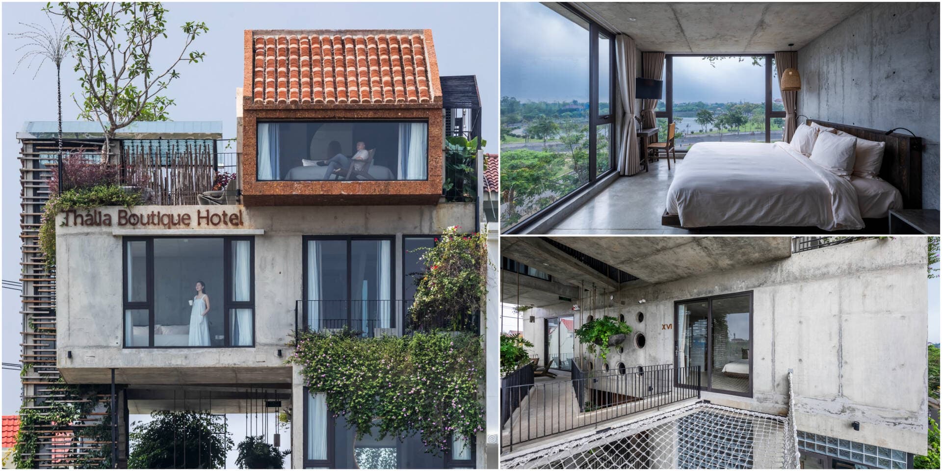 Thalia Boutique Hotel: Độc đáo từ trong nhà đến ngoài trời nhờ thiết kế khối bê tông lơ lửng