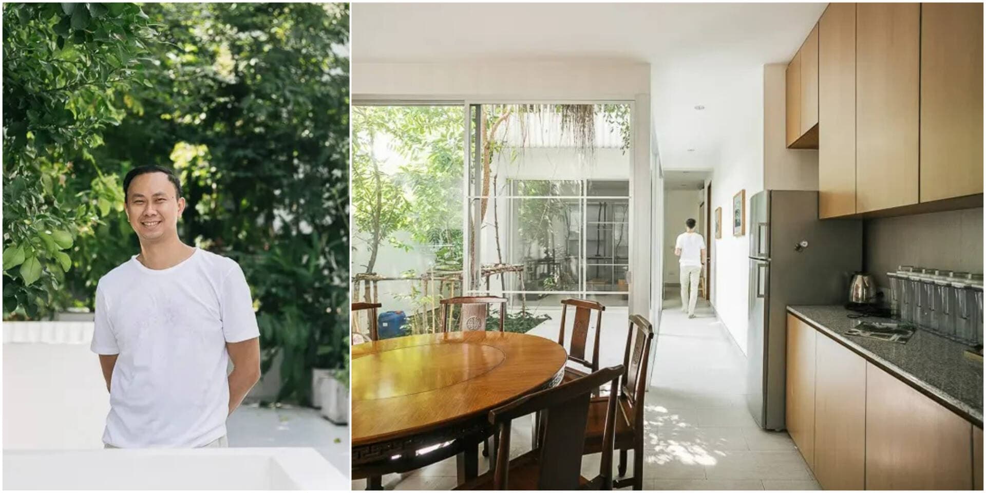 Nhà 3 tầng của KTS trồng 150 cây xanh trên mái để điều hòa không khí và góp phần bảo vệ môi trường
