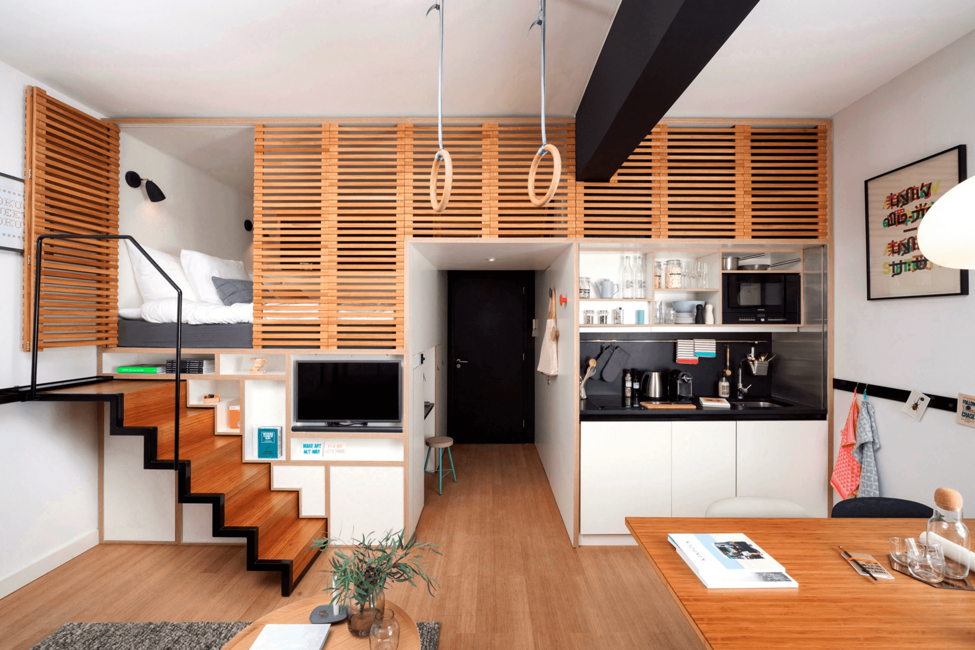 Hướng dẫn thiết kế căn hộ studio 25m2 (kèm ảnh thực tế)