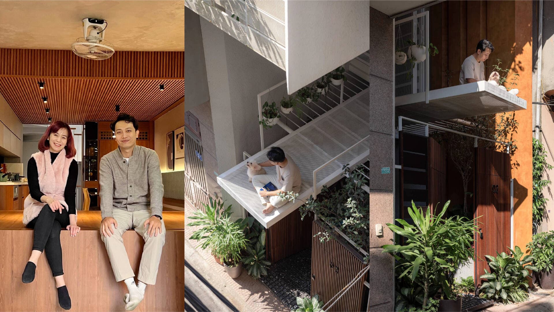 Nhà ống với mặt tiền độc đáo, thiết kế đáp ứng được cho sinh hoạt của gia đình “Tứ đại đồng đường”