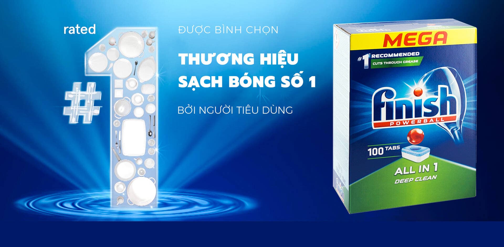 Finish ưu đãi 25% viên rửa bát, dung dịch rửa bát từ 10-30/4/2023