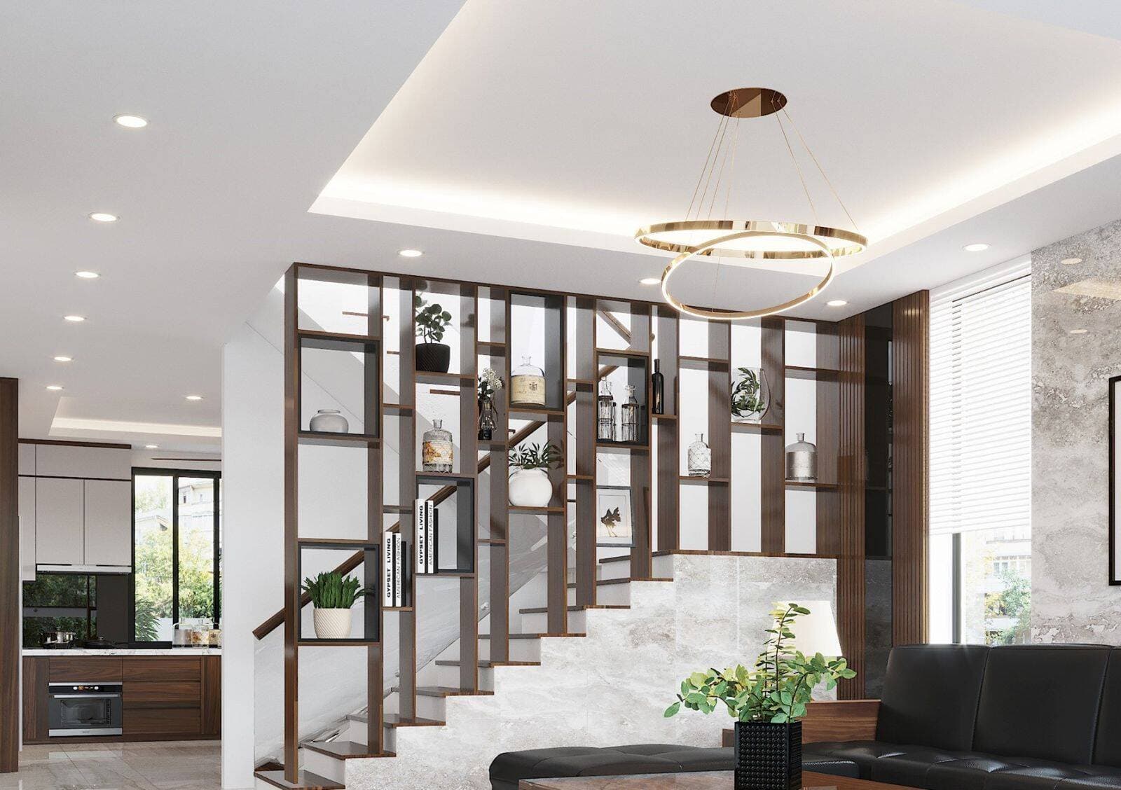 TOP 15 mẫu vách ngăn cầu thang đẹp hiện đại HOT nhất 2023