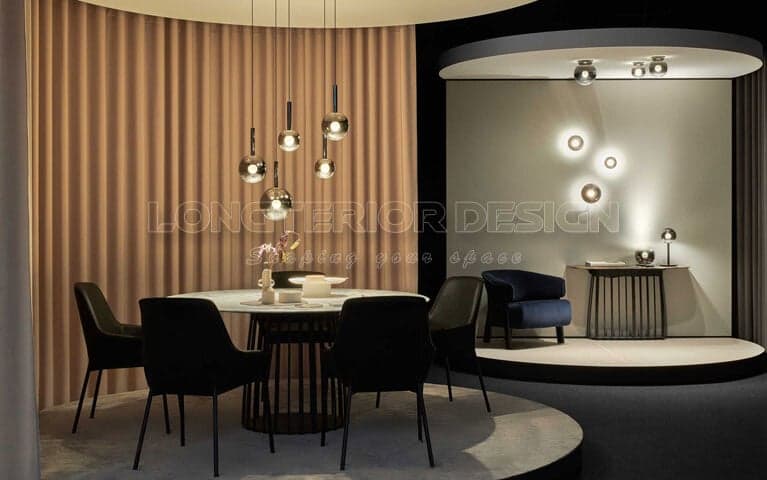 Sử dụng đèn trang trí tạo điểm nhấn không gian