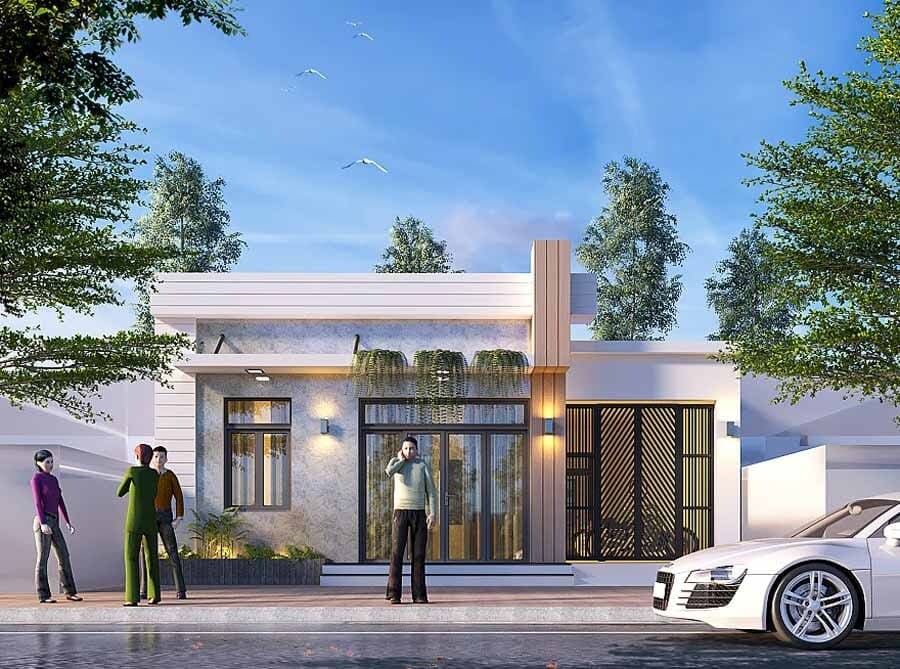 Top 35+ mẫu thiết kế nhà cấp 4 mái bằng đẹp hiện đại