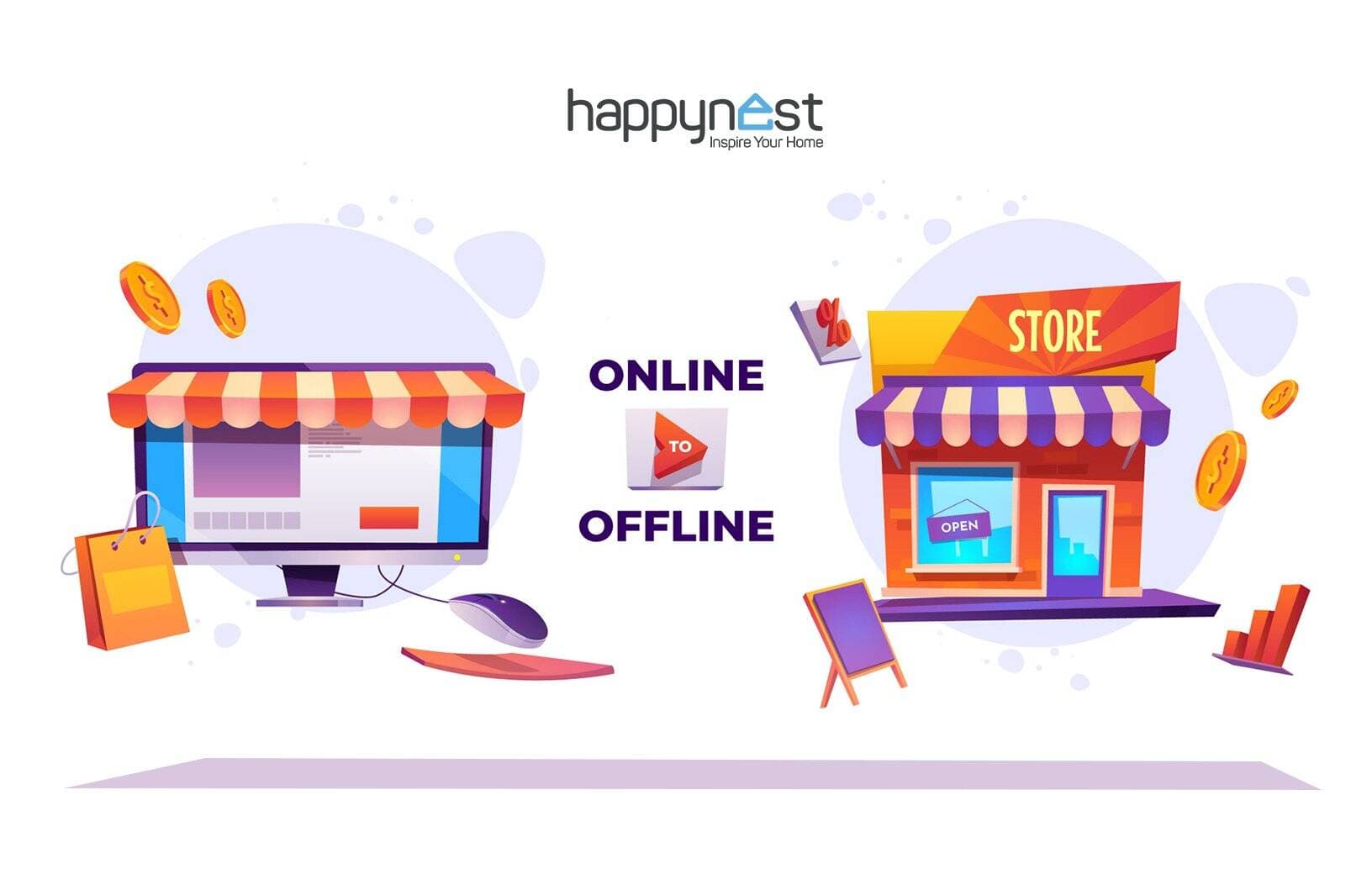 Tăng cơ hội bán hàng với giải pháp O2O từ nền tảng Happynest