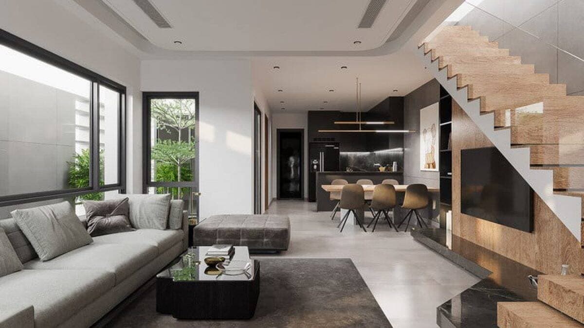8 điều cần lưu ý khi lắp điều hòa phòng khách có cầu thang