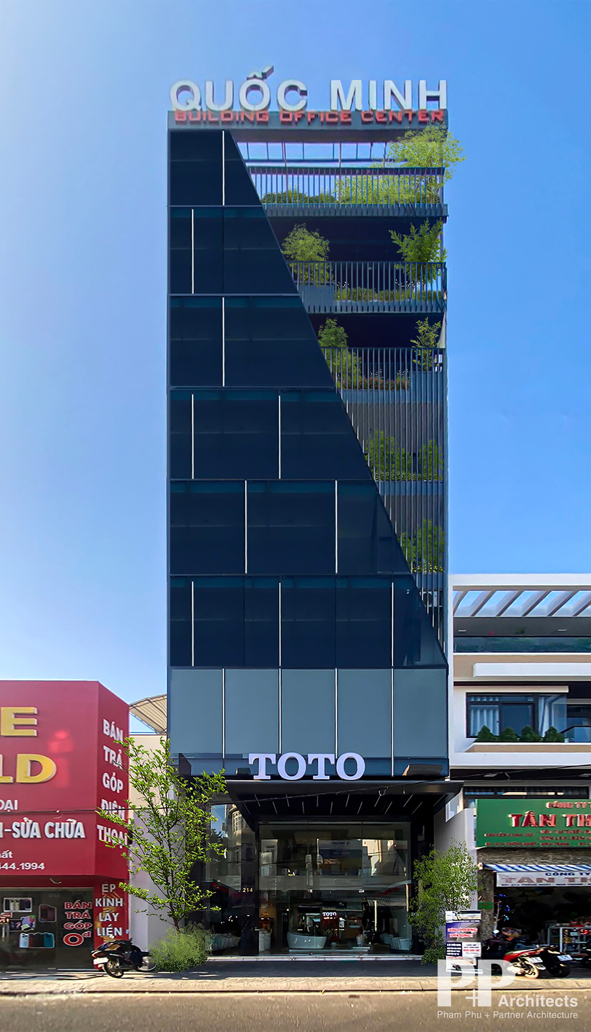 Quốc Minh Building - Toà nhà hiện đại giữa thành phố biển