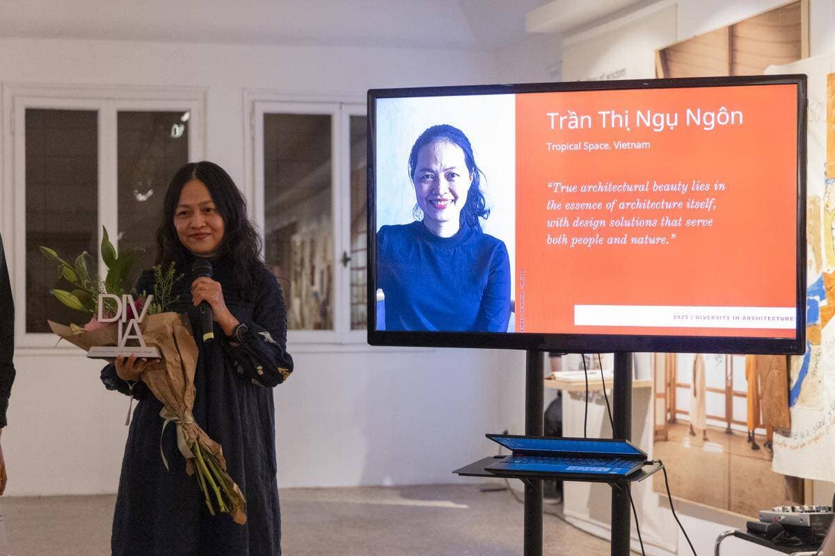 Kiến trúc sư Việt Nam Trần Thị Ngụ Ngôn giành giải DIVIA Award 2025 – tôn vinh tiếng nói nữ giới trong kiến trúc toàn cầu