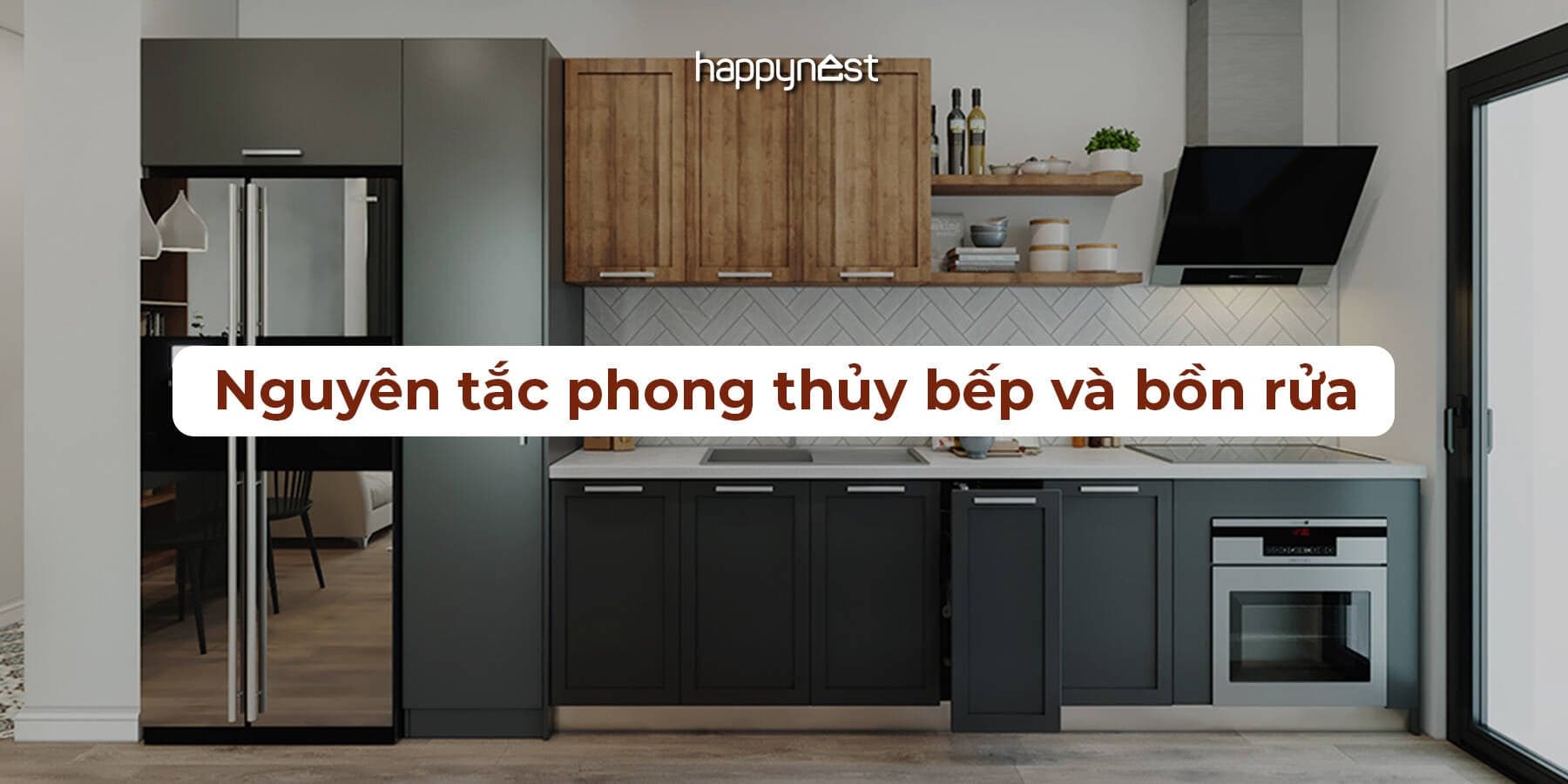 Nguyên tắc phong thủy bếp và bồn rửa cần biết khi xây nhà