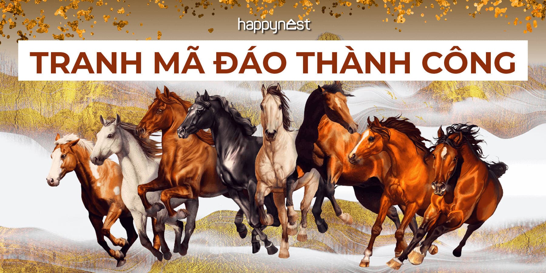 Tranh mã đáo thành công là gì, ý nghĩa phong thủy và cách treo đúng để hút tài lộc