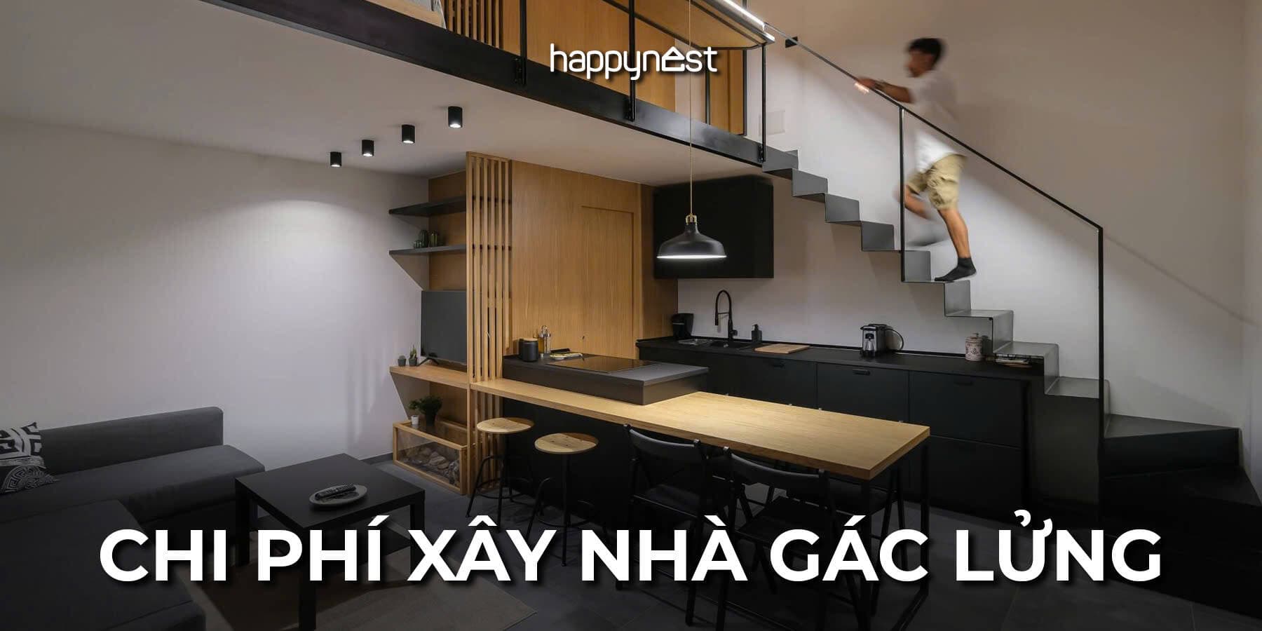 Chi phí xây nhà gác lửng năm 2026 kèm bảng giá và cách tính chi tiết
