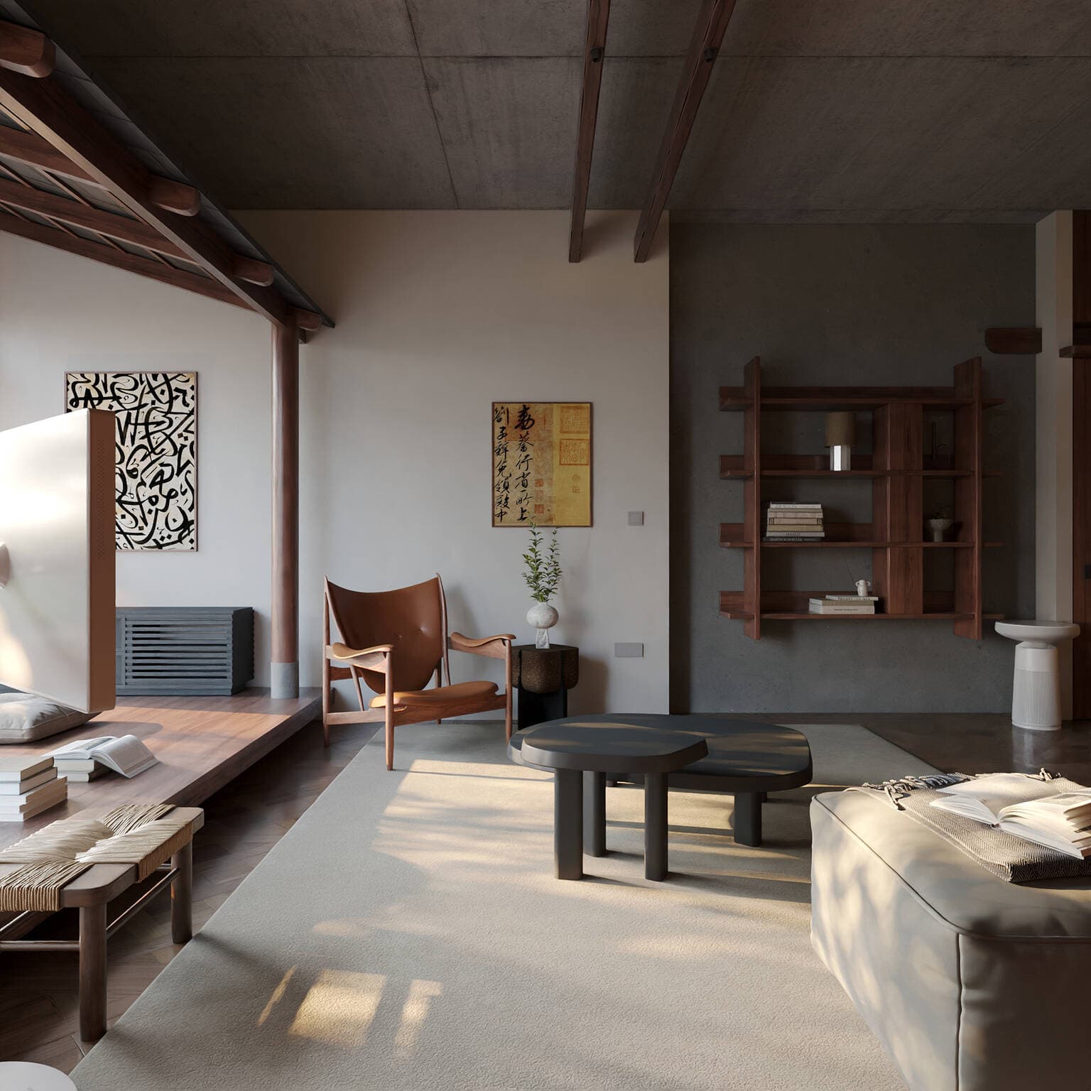 Hiên An mang nét nhà truyền thống vào căn hộ 140 m² tại Hà Đông